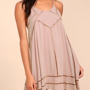 Lulus Embroidered Swing Dress